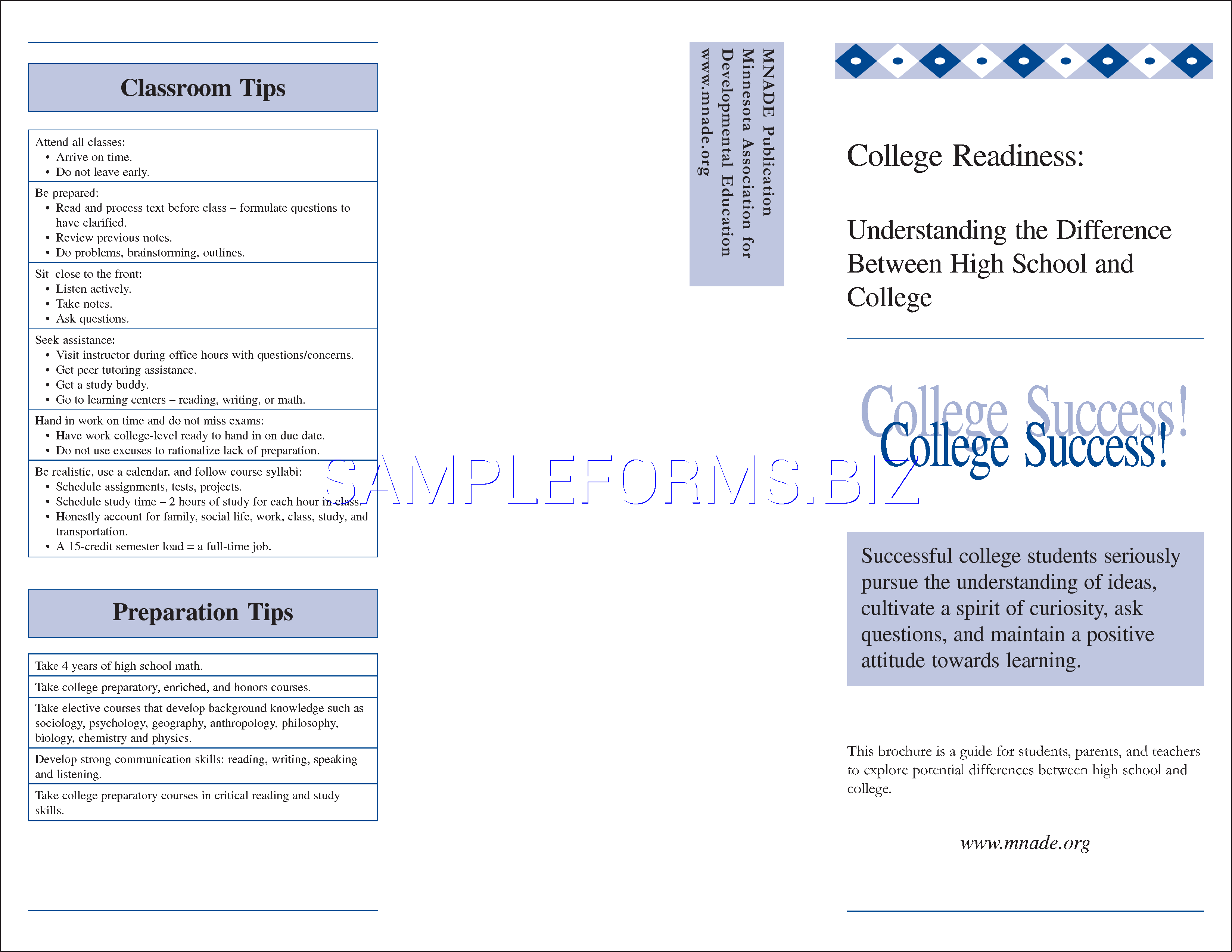 Preview free downloadable College Brochure in PDF (page 2)